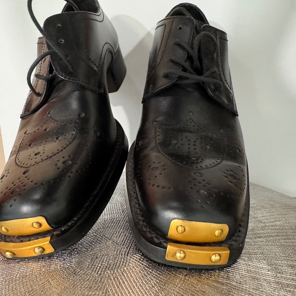 Miu Miu Leather Lace Ups - Picture 2 of 6